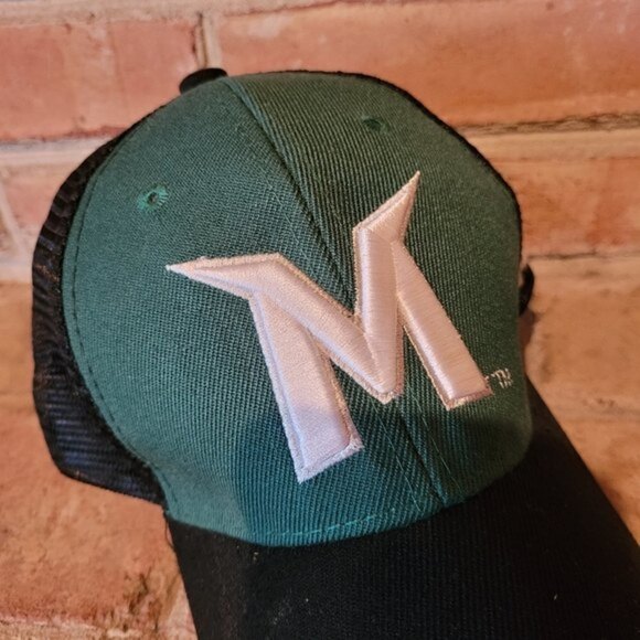 Madison Mallards Minor League Baseball Snapback Logo Trucker Hat Green Black - Picture 2 of 8